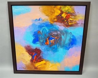 Eduard Grossman (Russian, 1946-2017) Print On Canvas, Framed, 43" W x 43" H