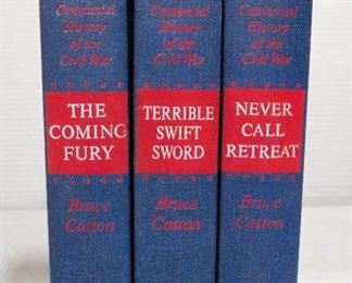 "The Centennial History Of The Civil War" By Bruce Catton, 3 Volume Set, Copyright 1961