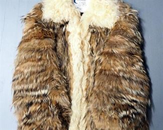 Ladies Custom Fur Jacket, Size Medium, Believed To Be Alpaca And Fox