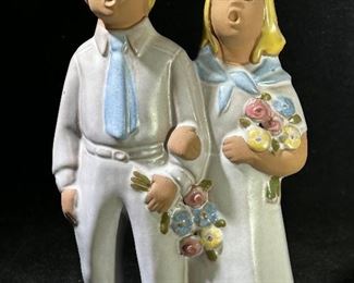Jie Gantofta Sweden wedding couple figurine/topper 