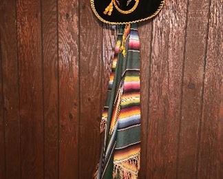 Sombrero and Serape set of 2
