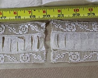 A group lot that includes a variety of lovely antique lace trims