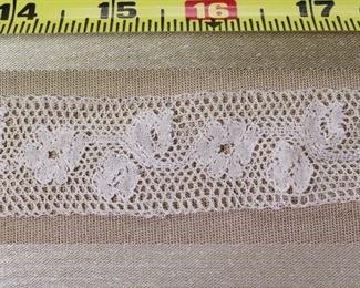 A group of antique lace trims