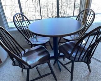 4-All Wood Windsor Chairs and Table