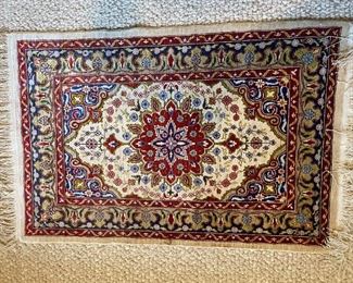 Vibrant Small Silk Turkish/Persian Rug-- Prayer Rug?