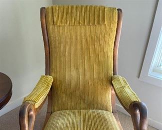 Upholstered Corduroy, Comfy Rocking Chair