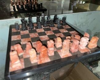 Alabaster? Stone Chess Set