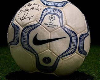Mia Hamm Signed Nike UEFA Champions League Soccer Ball