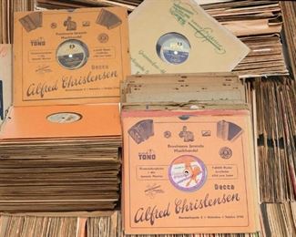 Collection of 78s records