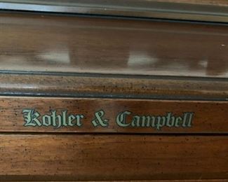 #2	Kohler & Campbell Studio Piano	 $175.00 			

