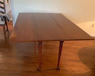 #12	Gateleg Drop-Side Table - 19-48x68x29- w/6 chairs (chairs need recovering)	 $295.00 			
