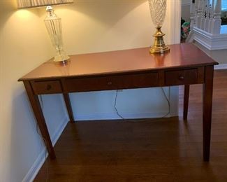 #13	Wood Writing Desk w/keyboard pull-out 50x24x29	 $75.00 			
