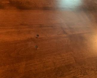 #30	Conant Ball Furn Makers Mid-Century coffeeTable w/spindle Shelf - 60x20x16 (as is finish)	 $275.00 			
