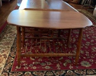 #31	Conant Ball Furn Makers Mid-Century End Table w/spindle Shelf - 30x20x20	 $250.00 			
