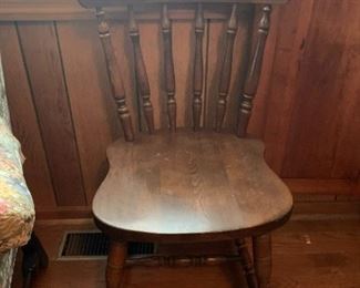 #38	Wood Odd Dining Chair w/slat back - no arms	 $20.00 			
