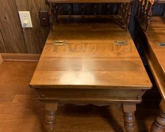 #67	Ethan Allen Step End Tables w/lift-up Storage Compartment - 18x27x26	 $75.00 			
#68	Ethan Allen Step End Tables w/lift-up Storage Compartment - 18x27x26	 $75.00 			
