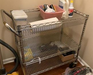 #70	Stainless Steel 3 Shelf Rolling Cart - 34x18x33	 $75.00 			
