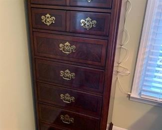 #80	Drexel Loungerie Chest w/8 Drawers - 24x17x54	 $75.00 			

