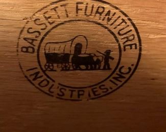 #97	Bassett Spindle Headboard/Footboard Pickled look w/full size mattress/boxsprings	 $100.00 			
