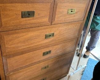#112	Dixie 5 drawer chest of drawers -38x19x50	 $75.00 			
