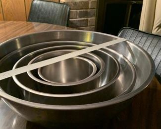 #152	Set of 5 Stainless Steel Mixing Bowls	 $30.00 			
