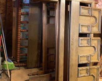 #164	7 wood full bed frames project pieces  $10 ea	 $70.00 			
