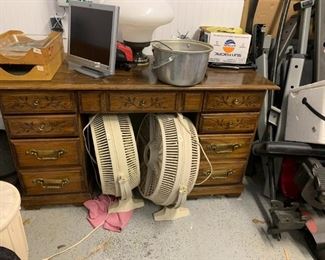 #167	project pieces desk with 9 drawers53x24x30 	 $20.00 			
