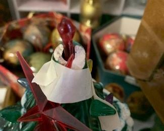 #178	ceramic christmas tree as is top star 17 inch tall	 $30.00 			
