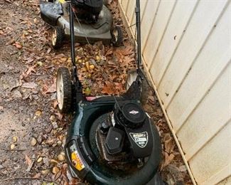 #187	Bolens 21 in side discharge mulch mower as is 	 $20.00 			
#188	Craftman 550 series 5.5 push mower  as is	 $20.00 			

