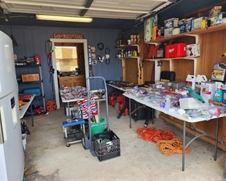 garage full of tools