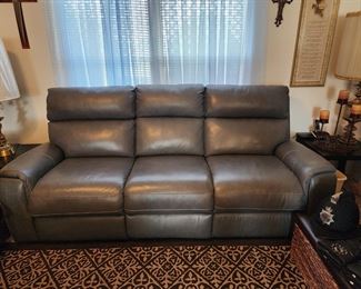leather reclining couch