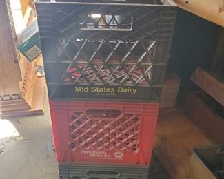 Vintage milk crates