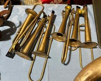 Vintage metal trombone kazoos