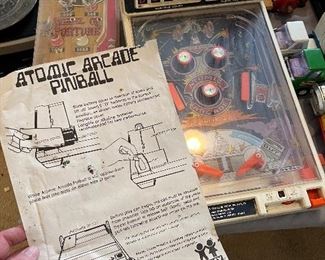 Vintage Atomic Arcade Pinball game