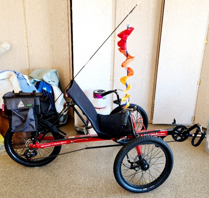 THIS ITEM ONLY AVAILABLE NOW FOR SALE - Recumbent Trike Sun Seeker Eco Tad SX - like new condition, hardly used, paid $1000 NEW ($625 OUR PRICE) 