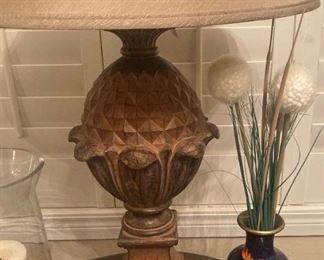 Carved lamp