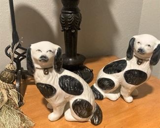 Small Staffordshire style dogs