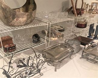 Silverplate serving pieces