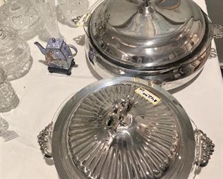 Silverplate serving pieces