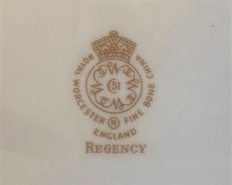 "Regency" English fine bone china by Royal Worcester 