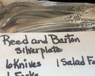 63 pieces of Reed & Barton silverplate dinnerware