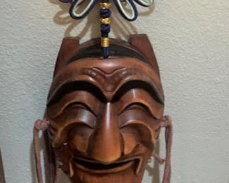 Hand-carved mask