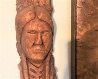 Hand-carved Native American