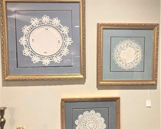 Framed doilies 