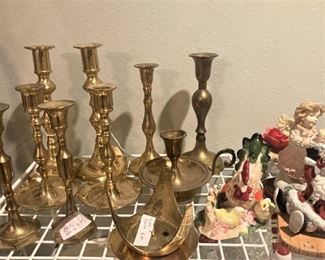 Brass candlesticks