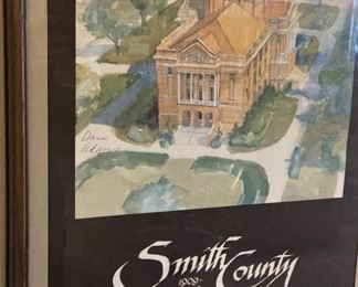 Framed Smith County Courthouse