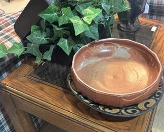 Small table; "The Thinker"