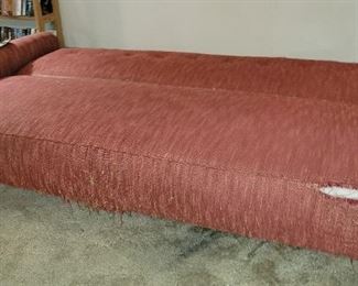Sleeper sofa folded out (will need recovered but mechanism works)