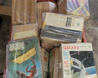 Vintage Sci-Fi books and magazines