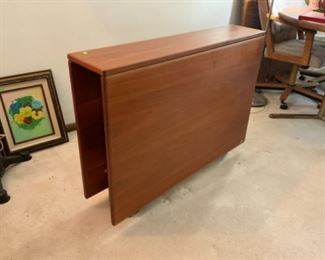 MCM teak drop leaf table made in Norway